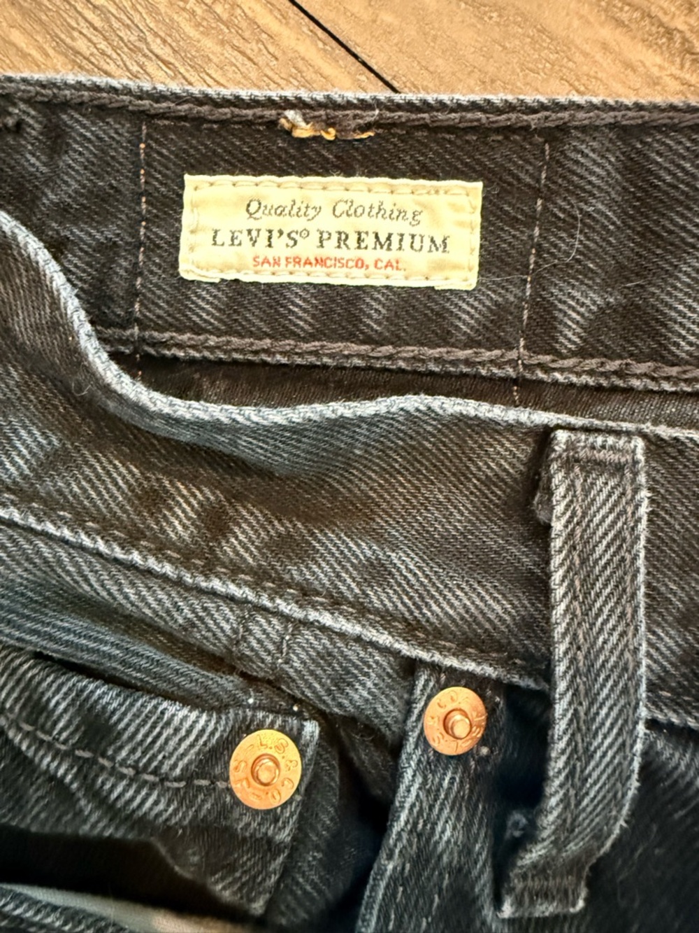 Levi's Black High-Rise “Ribcage” Wide Leg Jeans - Picture 10 of 11